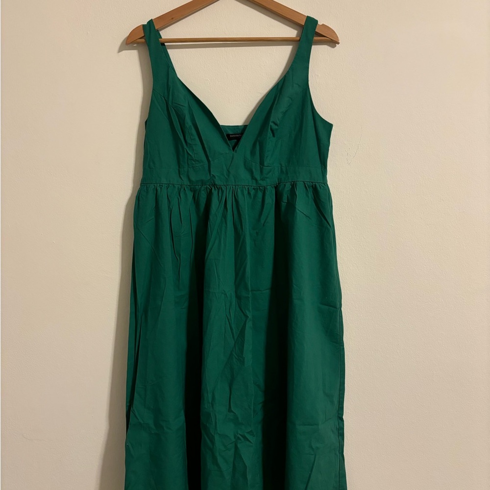 Banana Republic Deep Green Midi Dress